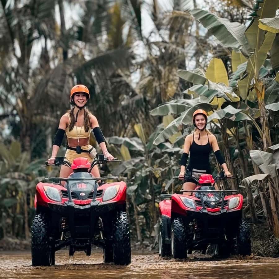 Bali: Ubud Gorilla Face ATV and Ayung Rafting Trip with Meal - ATV in Ubud: tandem or solo quad biking on the longest track