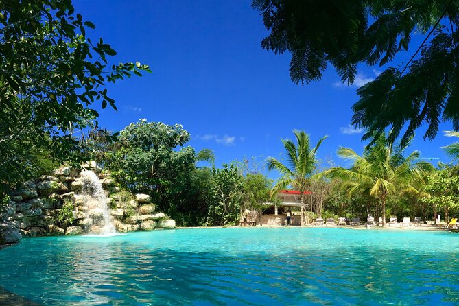 Bavaro Adventure Park Buggy Ride, Zipline Mega Splash, and Waterfall Pool - Waterfall pool time and the included Dominican lunch