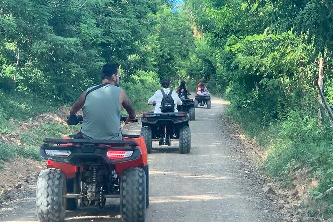 Best ATV Tour In Punta Cana - Stop 2: Playa Esmeralda beach-and-coconut-tree ATV time