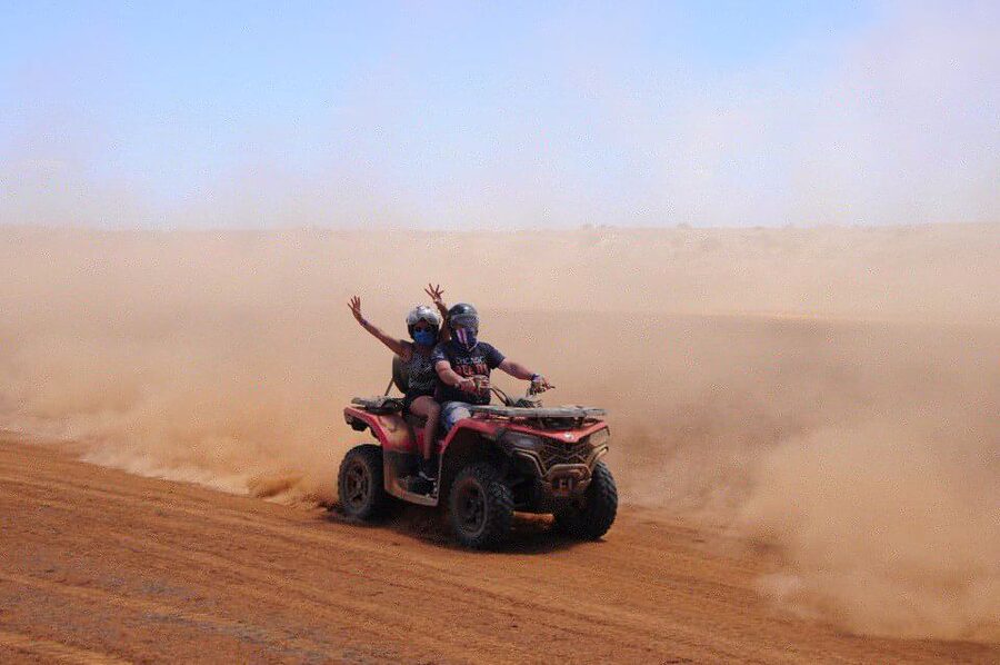 Boa Vista: Off-Road Quad Bike to Santa Monica & Caves - Morro de Areia dunes: desert energy right by the sea