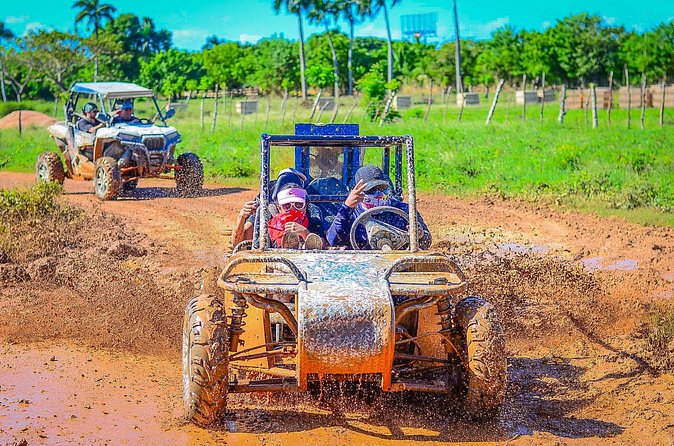 Buggy Off-Road Adventure in Punta Cana – Mud & Beach Fun - Off-road trails: mud, splashes, palms, and sugarcane