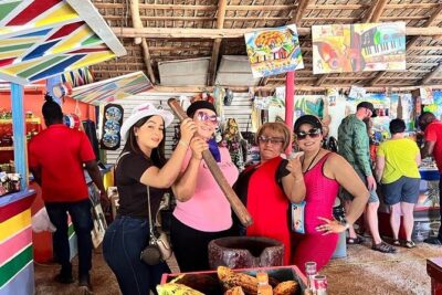 Buggy Playa Macao Lagoon Cave Tour Cafe And Tobacco, - Meeting up and lining up for the buggy drive