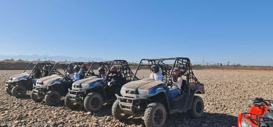 Buggy ride at the Palm Grove and Desert with swimming pool - Buggy time in the Jbilets desert: hills, plateaus, and wide views