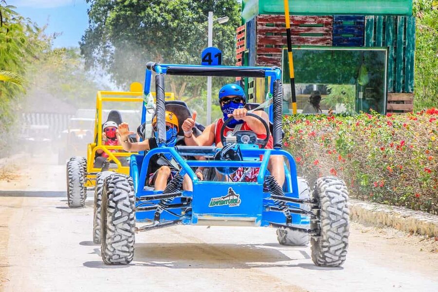 Buggy Ride, Zipline Splash & Waterfall Pool Combo with Lunch - Price, Groups, and Value at Bavaro Adventure Park