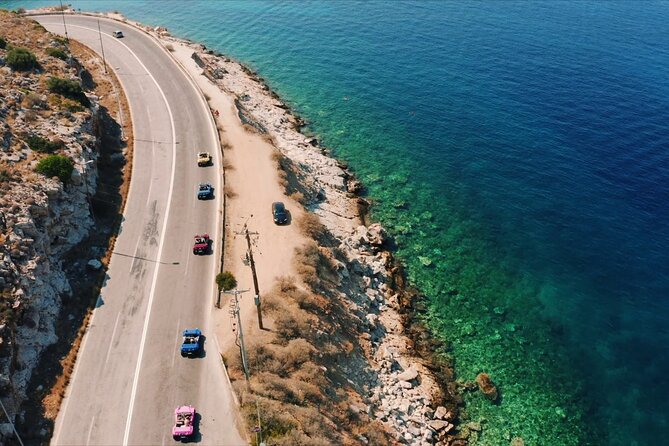 Buggy Tour in Ancient Ruins and Temples around Athens-SOUNIO Poseidon Temple - Lake Vouliagmeni: your one real swim-or-coffee reset