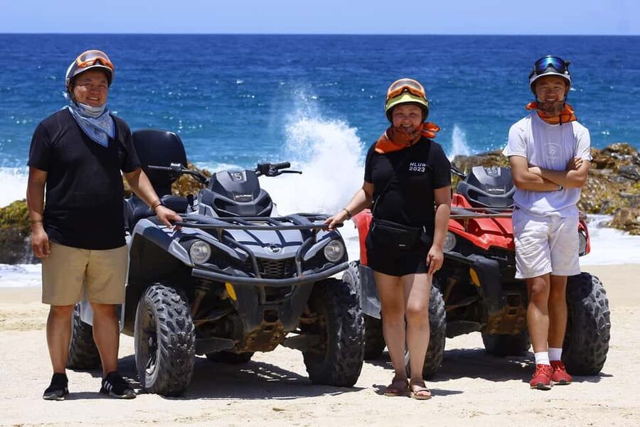 Cabo San Lucas: Beach & Desert ATV Tour with Tequila Tasting - ATV Over White Sand at Migriño Beach and Beyond