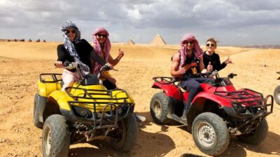 Cairo: Private Quad Bike Desert Tour with Pyramids & Sunset - Quad Bike Training and the 1-Hour Ride Reality Near the Pyramids