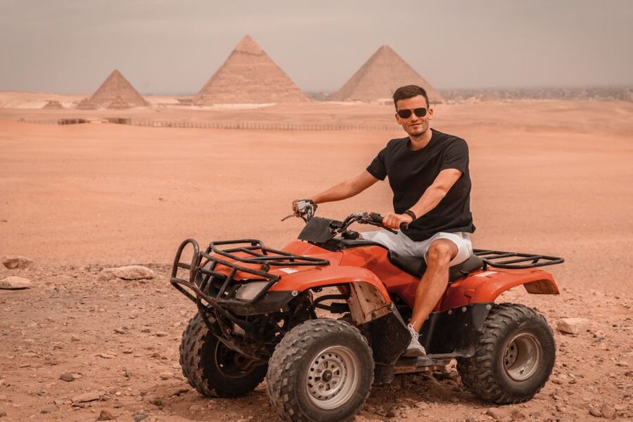 Cairo: Pyramids Quad Bike Adventure & Optional Camel Ride - Guides and photo help: why the human part matters