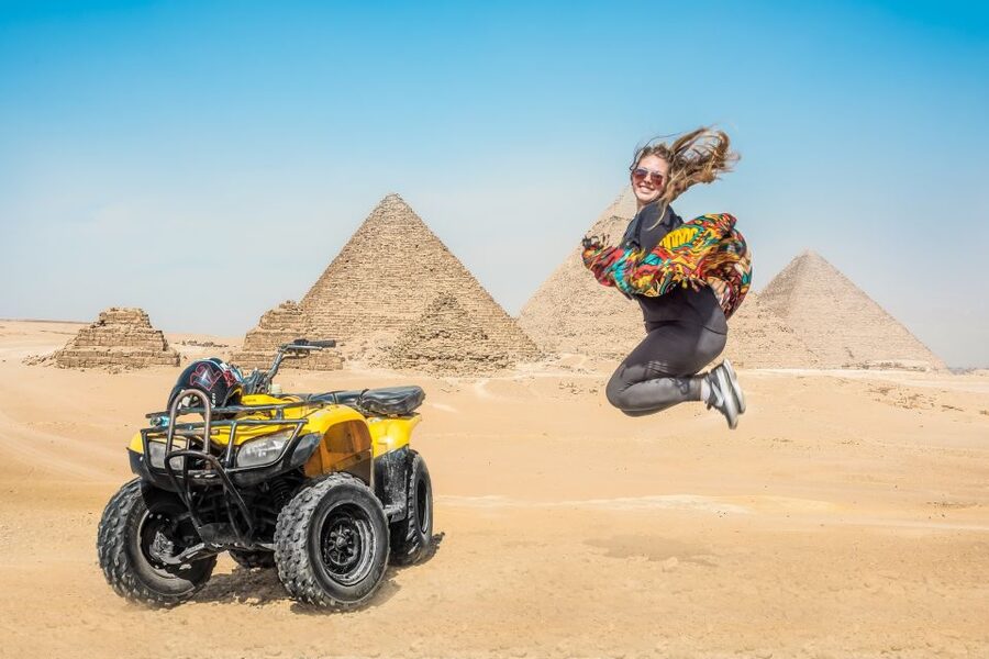 Cairo: Pyramids Quad Bike Adventure & Optional Camel Ride - Getting to the desert: AC ride and a real start time