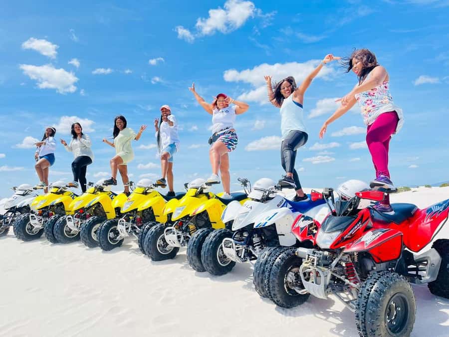 Cape Town: Atlantis Dunes Quad Bike and Photo Stop - Entering the dunes: the 27-square-kilometer ride through white sand