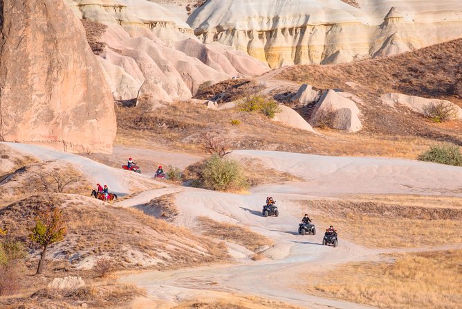 Cappadocia 2-Hours Sunset ATV Quad Tour w/Free Hotel Transfer - Rose Valley at sunset: crowds, dust, and getting good light