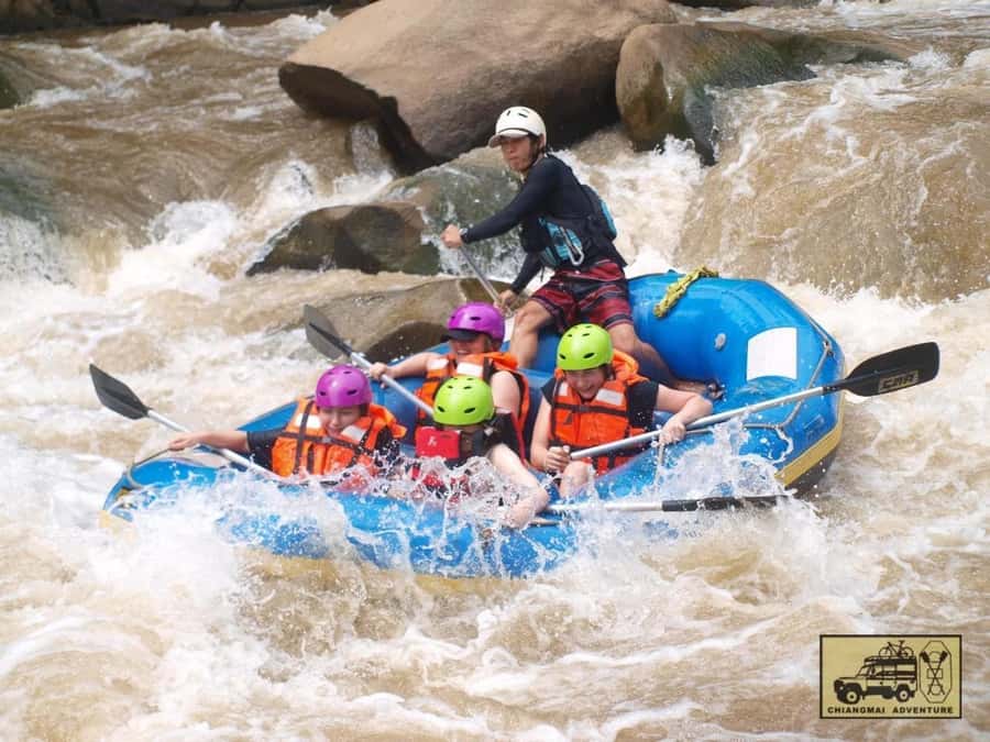 Chiang Mai: ATV, White Water Raft, & Sticky Waterfall Tour - Lunch, Water, and the Rhythm Between Activities