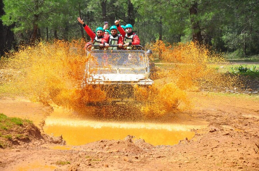 City of Side: Rafting, Zipline, Jeep, Buggy and Quad Combo - Köprülü Canyon: the whole 4-in-1 day, staged for fun