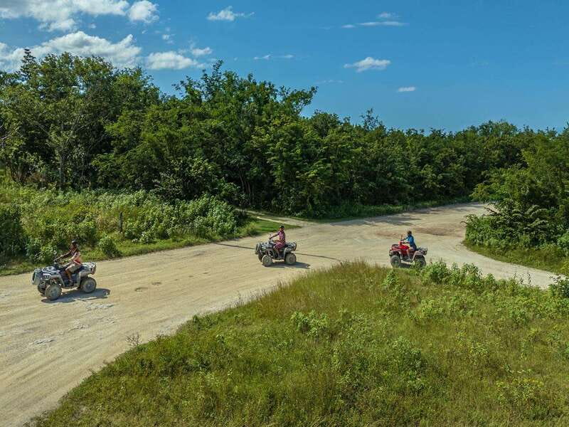cozumel: ATV adventure with caverns, ruins with transfer - El Cedral guided visit and arts & crafts market: a real town break