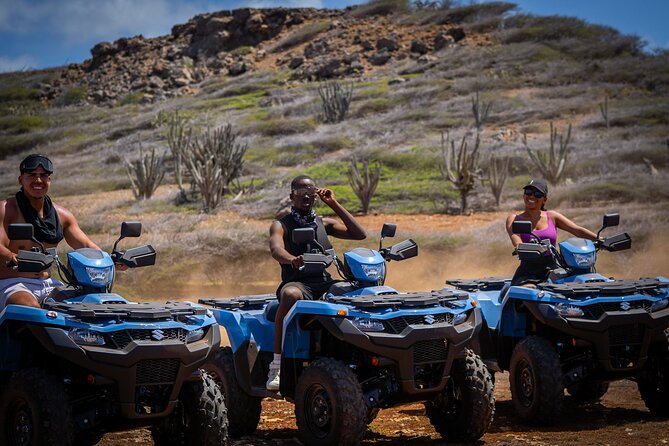 Curaçao ATV Westpoint beach hopping & off-road adventure - Playa Piskado / Playa Grandi: turtles, fishing boats, and a calmer finish