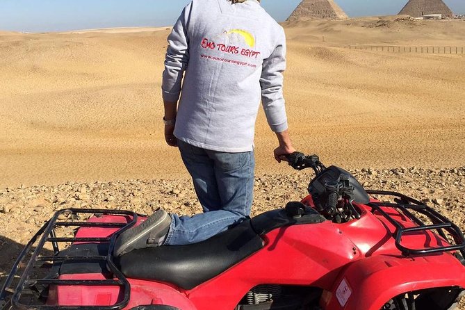 Custom Tour to Giza Pyramids and Desert ATV - Menkaure’s Pyramid stop: smaller, but with its own setup