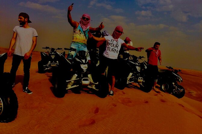 Desert Safari, 60-Min Self-drive ATV, Camel ride, Shows, Dinner - Camel Ride, Sandboarding, Henna, and Sheesha: Picking Your Comfort Level