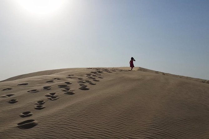 Desert safari, Dune bashing, sandboarding, camel, ATV Option - Inland Sea (Khor Al Adaid): The “Desert Meets the Arabian Gulf” Stop