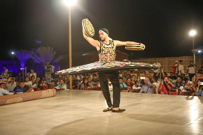 Desert safari in Dubai Red Dunes with BBQ VEG Dinner & Quad Bike - BBQ VEG Dinner and the Fire Show Timing