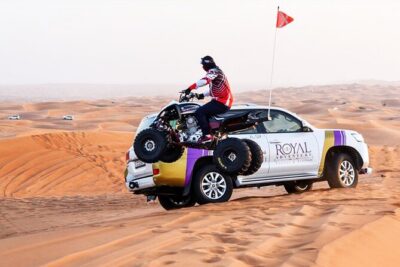 Desert Safari W/BBQ Dinner, Quad Bike, Camel Ride, & Sandboarding - Quad Bike, Camel Ride, and Sandboarding: Doing Desert Stuff for Real
