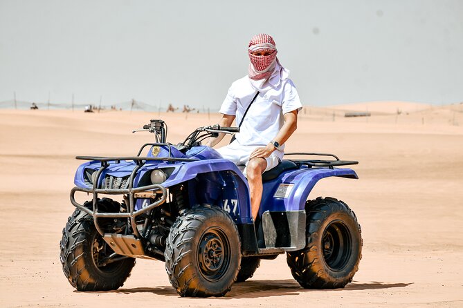 Desert Safari With BBQ Dinner, Quad Bike & Camel Ride from Dubai - Desert Safari Dubai Pickup That Starts the Day Easy