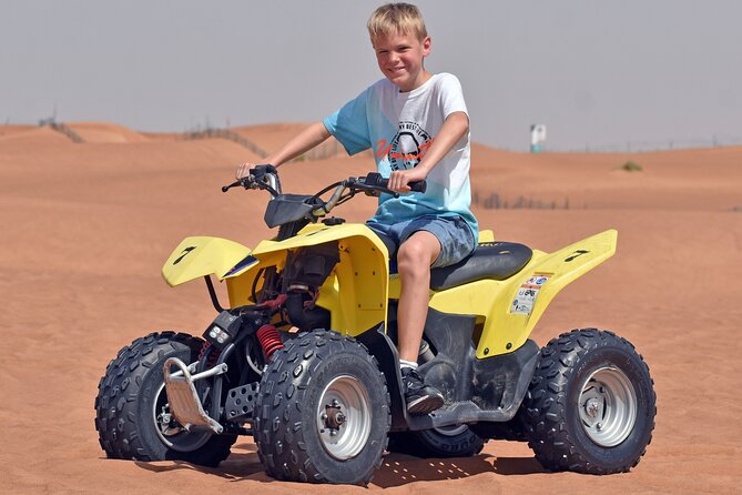 Desert Safari With BBQ Dinner, Quad Bike & Camel Ride from Dubai - Henna, Belly Dancing, and Fire Shows Under the Stars