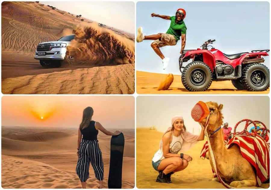 Doha: Desert Safari, Quad Bike, Camel Ride & Inland Sea Tour - Dune bashing with a licensed desert driver: the thrill part