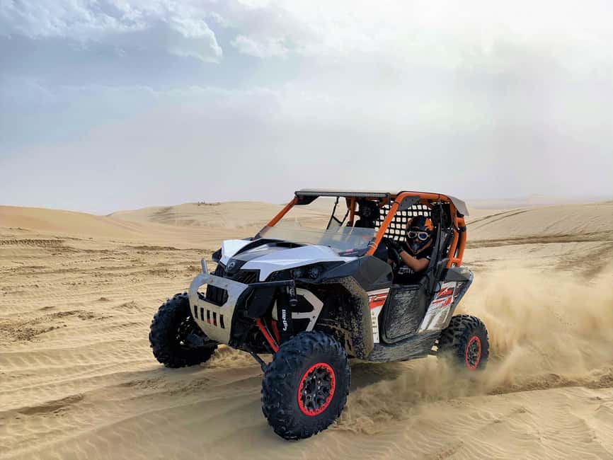 Doha Qatar Buggy ride, camel ride, dune bashing, sandboard. - Sealine Beach Resort Stop: Camel Time and Off-Road Energy