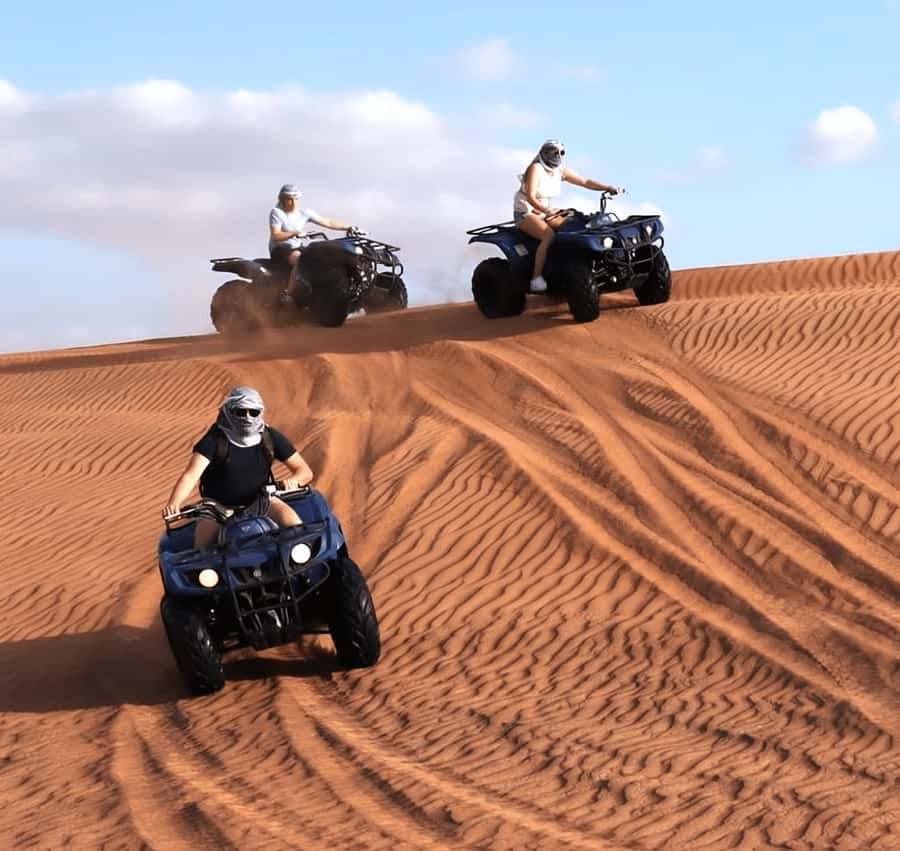 Doha Safari: ATV Ride, Dune Bashing, & Sandboarding Fun - Dune Bashing at the Inland Sea: The Adrenaline Main Event