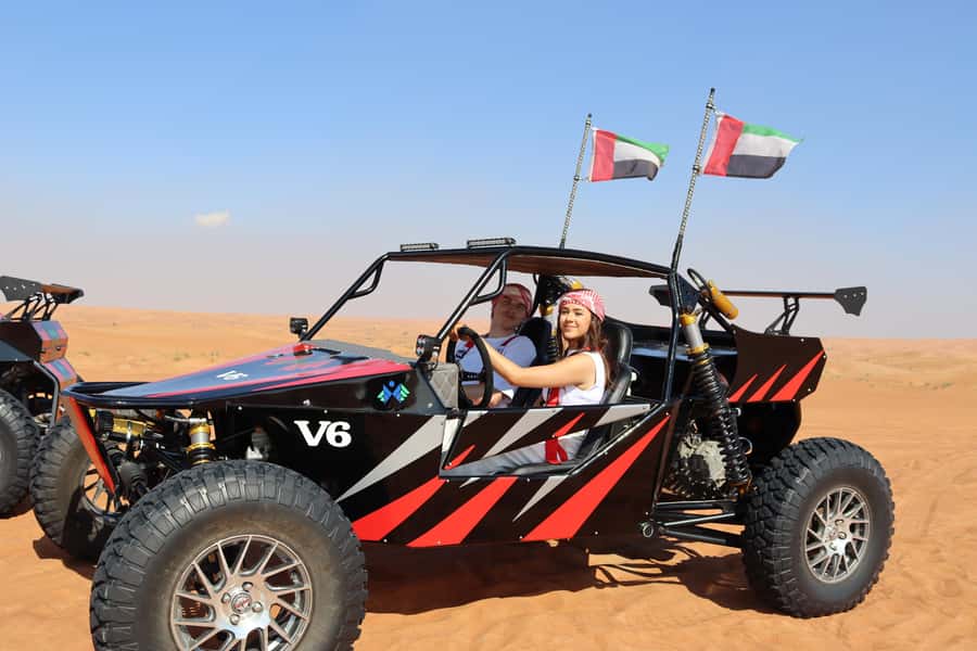 Dubai: 3000cc V6 Dune Buggy & Sandboarding -Private Tour - The 60-Minute Buggy Session: Self-Drive With a Leader Up Front