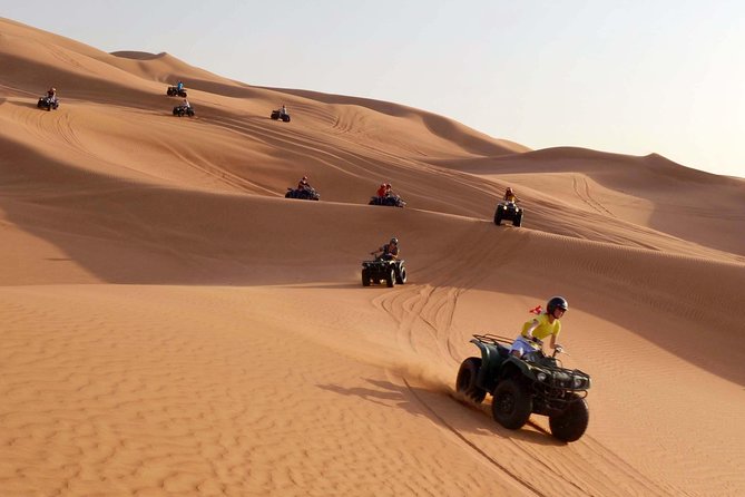 Dubai: Adventure Quad Bike Safari, Camel Ride & Refreshments - The AC tent and refreshments: where you recover properly