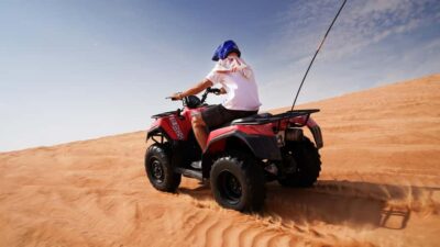 Dubai Desert Adventure: Red Dunes Guided Quad/Polaris & BBQ - Safety Briefing, Headgear, and Your 1-Hour Self-Ride
