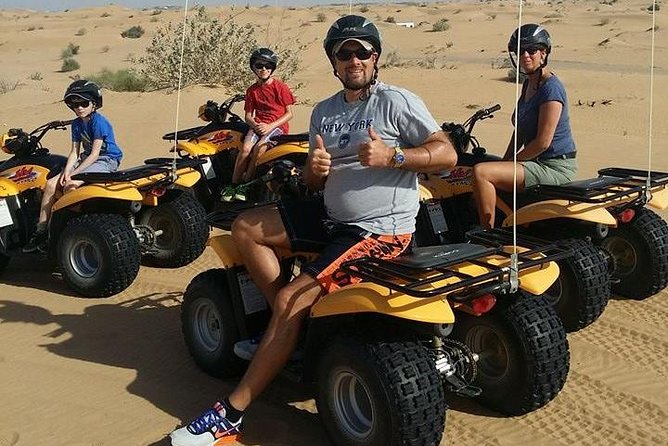 Dubai Desert Afternoon Quad Safari with Camel Ride, BBQ Dinner and Belly Dancing - Dubai desert timing: a 3pm start that turns into starlight