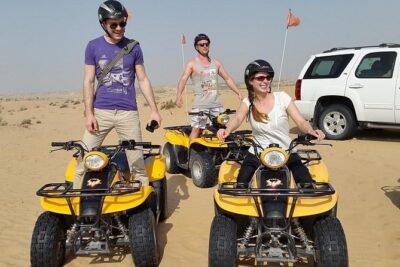 Dubai Desert Afternoon Quad Safari with Camel Ride, BBQ Dinner and Belly Dancing - The 4x4 ride out from Dubai: comfort first, then the desert reality check