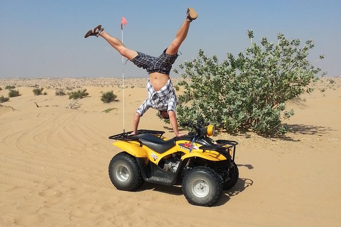 Dubai Desert Morning Tour in 4WD Vehicle: Camel Ride, Quad Bike Tour, Sandboarding, and Camel Farm - Sandboarding: Provided Boards, Steep Dunes, and a Quick Adrenaline Fix
