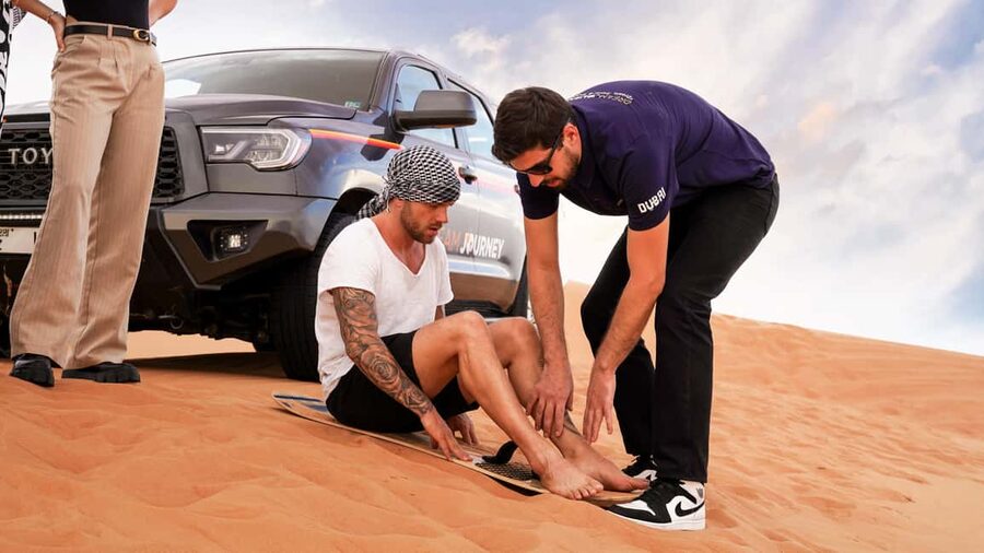 Dubai Desert Safari - Camel Ride, Sandboarding & 30 Min Quad - 45 Minutes of Dune Bashing: The Big Thrill, Done Safely