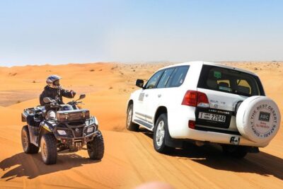 Dubai Desert Safari Dune Bashing, 60min ATV Quad, Camel Ride, BBQ - The high-dune SUV dune bashing roller coaster