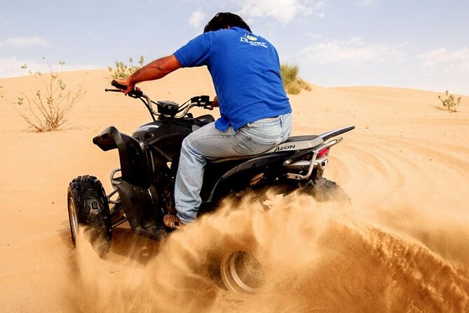 Dubai Desert Safari Tour with Quad Bike for 60mins & BBQ Dinner. - Pickup From Dubai or Sharjah and the Road Into Lahbab Desert
