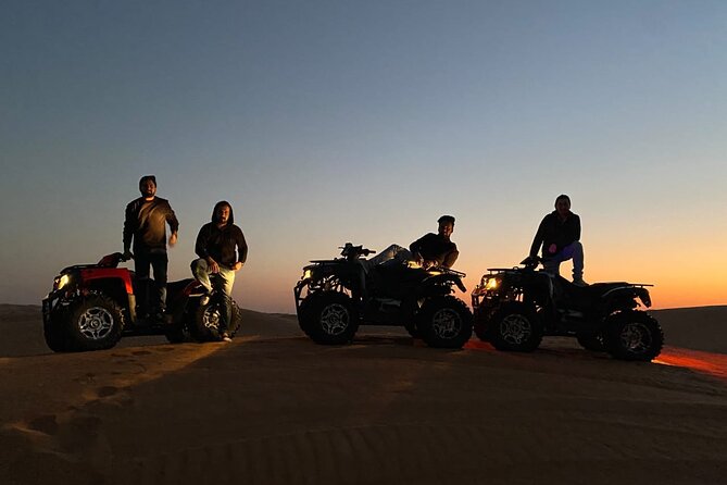 Dubai Desert Safari with ATV(optional)& Sandboarding Experience with BBQ Dinner - Pickup, timing, and the small-group feel (max 5)