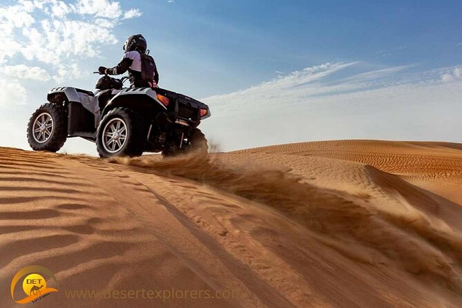 Dubai Desert Safari with Quad Bike, sandboarding, live show & BBQ - Belly dance, fire show, and Tanura-style performance in one evening