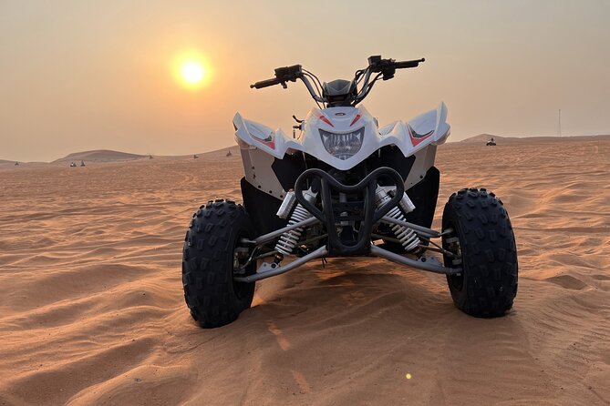 Dubai Evening Red Dune Safari With 30 Mins ATV, BBQ, Live Shows - Henna, Arabic Costumes, and the Photo Shoot in the Dunes
