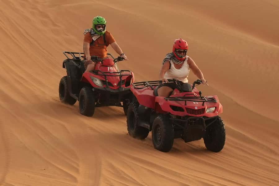 Dubai: Experience 60 Minutes Quad bike & BBQ Dinner - The 1-Hour Quad Bike Safari: Self-Driving, Safety Gear, and Real Desert Fun