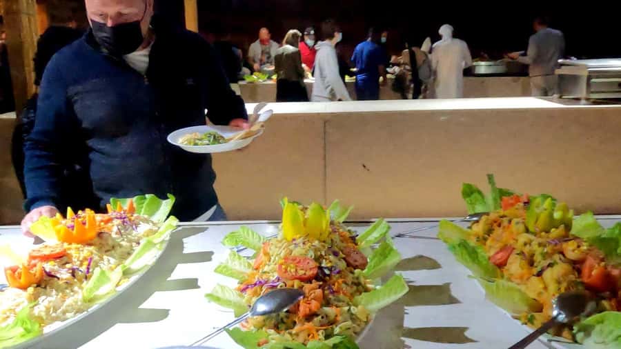 Dubai: Extreme Can-Am Buggy Desert Safari Adventure - Desert camp BBQ and traditional shows for the full night vibe