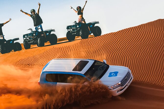 Dubai: Half-Day Desert Safari, Camels, Quad Bike & Refreshments - The AC tent stop: tea with dates, restrooms, and pre-adrenaline breathing