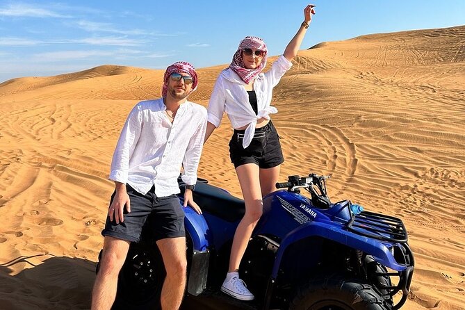 Dubai: Morning Quad bike & Safari Adventure , Sandboarding, camel - Price and value: is $69.78 worth it?