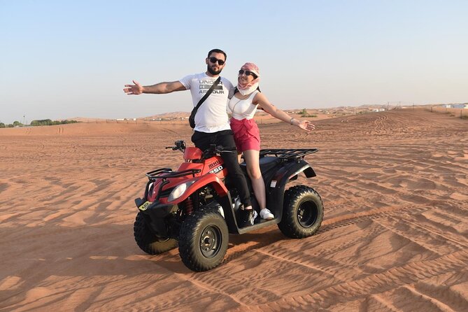 Dubai Premium Red Dunes Safari, Quad Bike, Camels & BBQ - Camel Ride and Desert Photo Moments Without the Hassle
