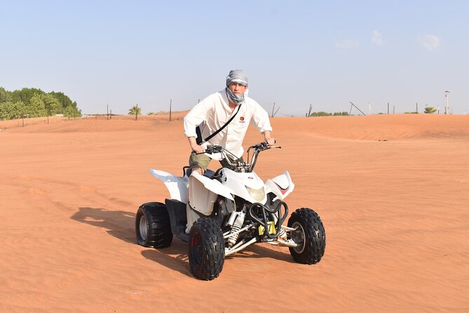 Dubai Premium Red Dunes Safari, Quad Bike, Camels & BBQ - Camp Dinner at Night: BBQ Buffet Plus Live Shows