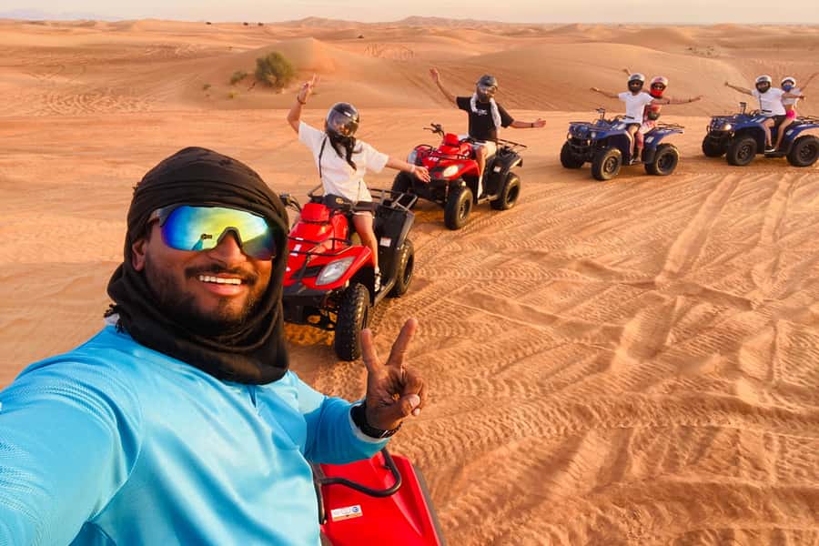 Dubai: Quad Bike Safari, Camels & Al Khayma Camp BBQ Dinner - Dubai Quad Bike Safari to Al Khayma Camp: a full day away from the city