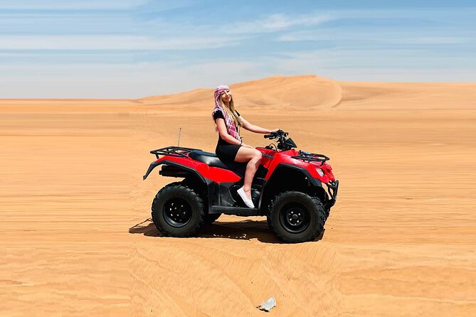 Dubai: Quad Bike Safari, Camels, & Camp with BBQ Dinner - The camel ride segment: brief, but it changes the scene