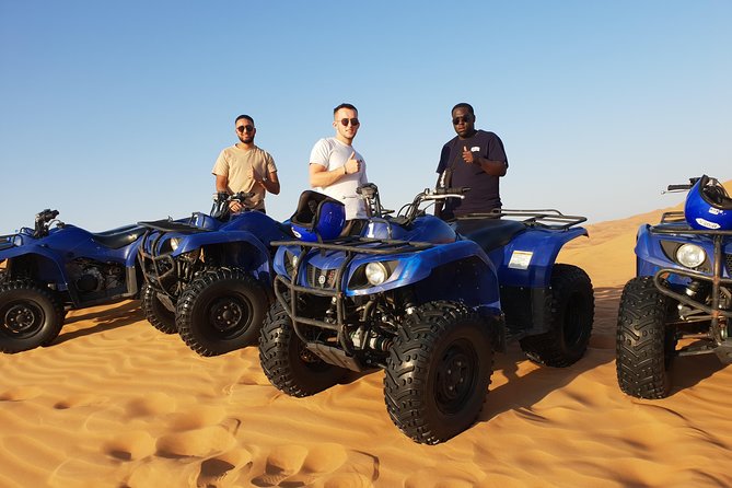 Dubai: Quad Bike Safari, Camels, & Camp with BBQ Dinner - Bedouin camp dinner: BBQ, tea-time vibes, and live dance shows